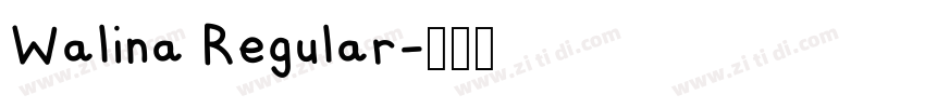 Walina Regular字体转换